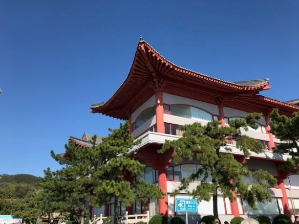View of building on Liugong island