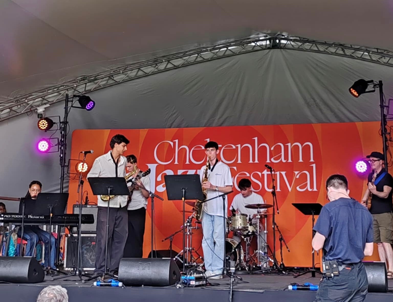 Band performing at Cheltenham Jazz festival May 2025